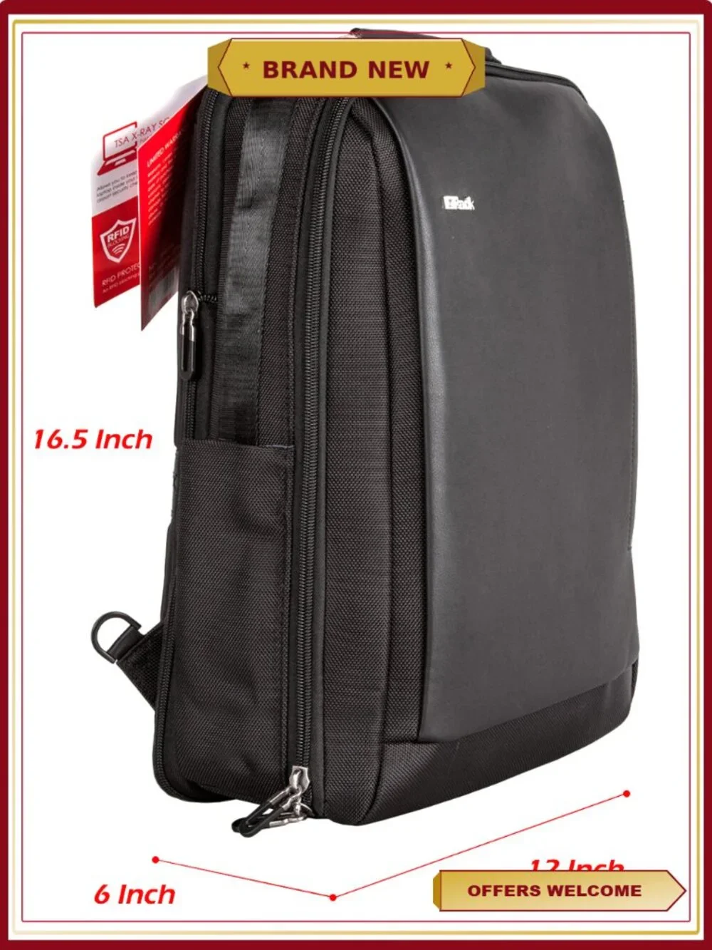Anti Theft Laptop Backpack 15.6